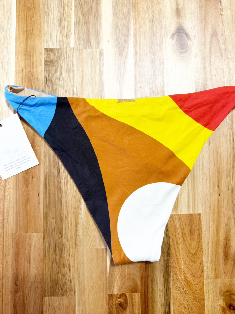 Cala De La Cruz Arecife Bikini Bottom In A Abstract Multicolor Lava Cafe NEW - Picture 7 of 12